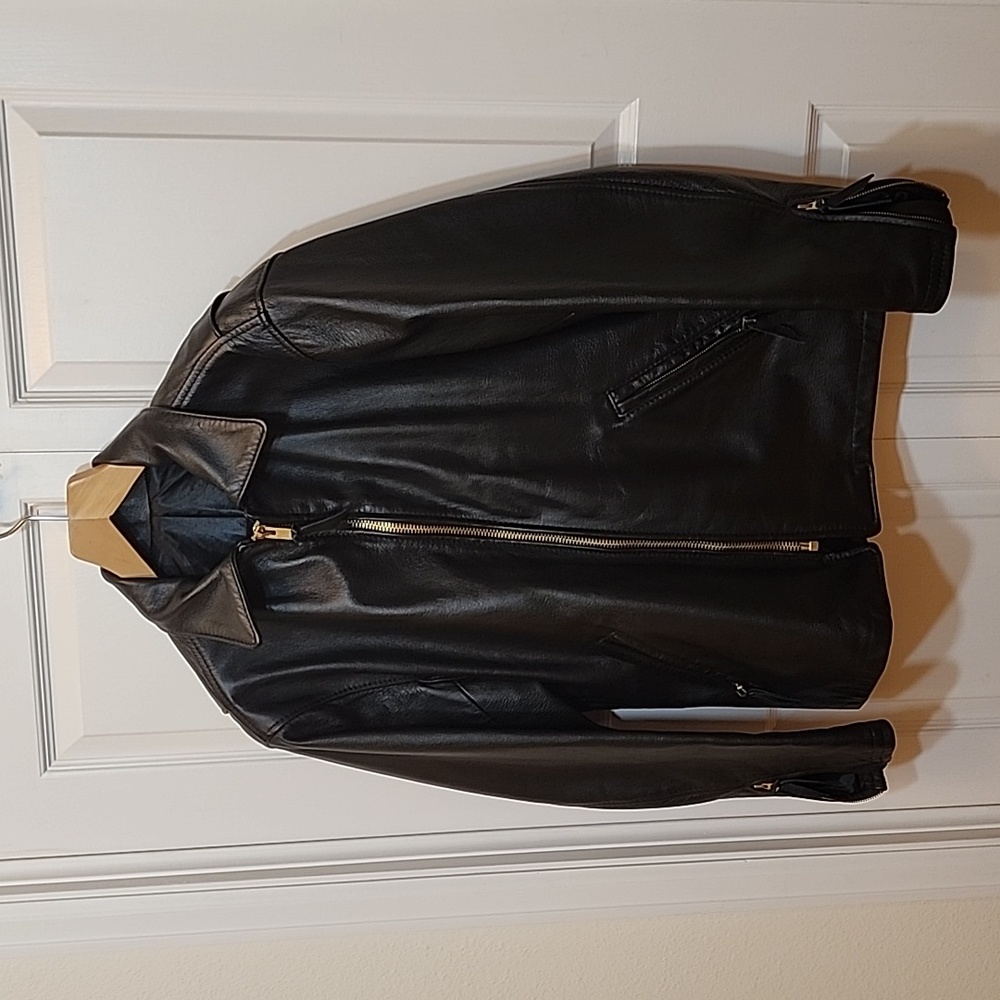 Langlitz of Portland Black Crescent Leather Coat